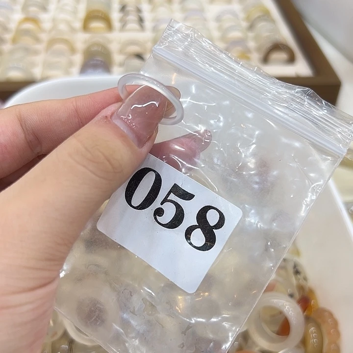 玛瑙/玉髓戒指合金58港17