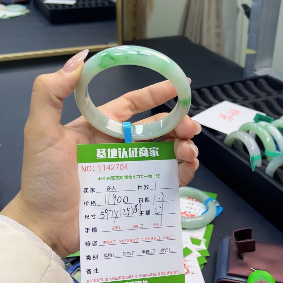 未镶嵌手镯翡翠手镯