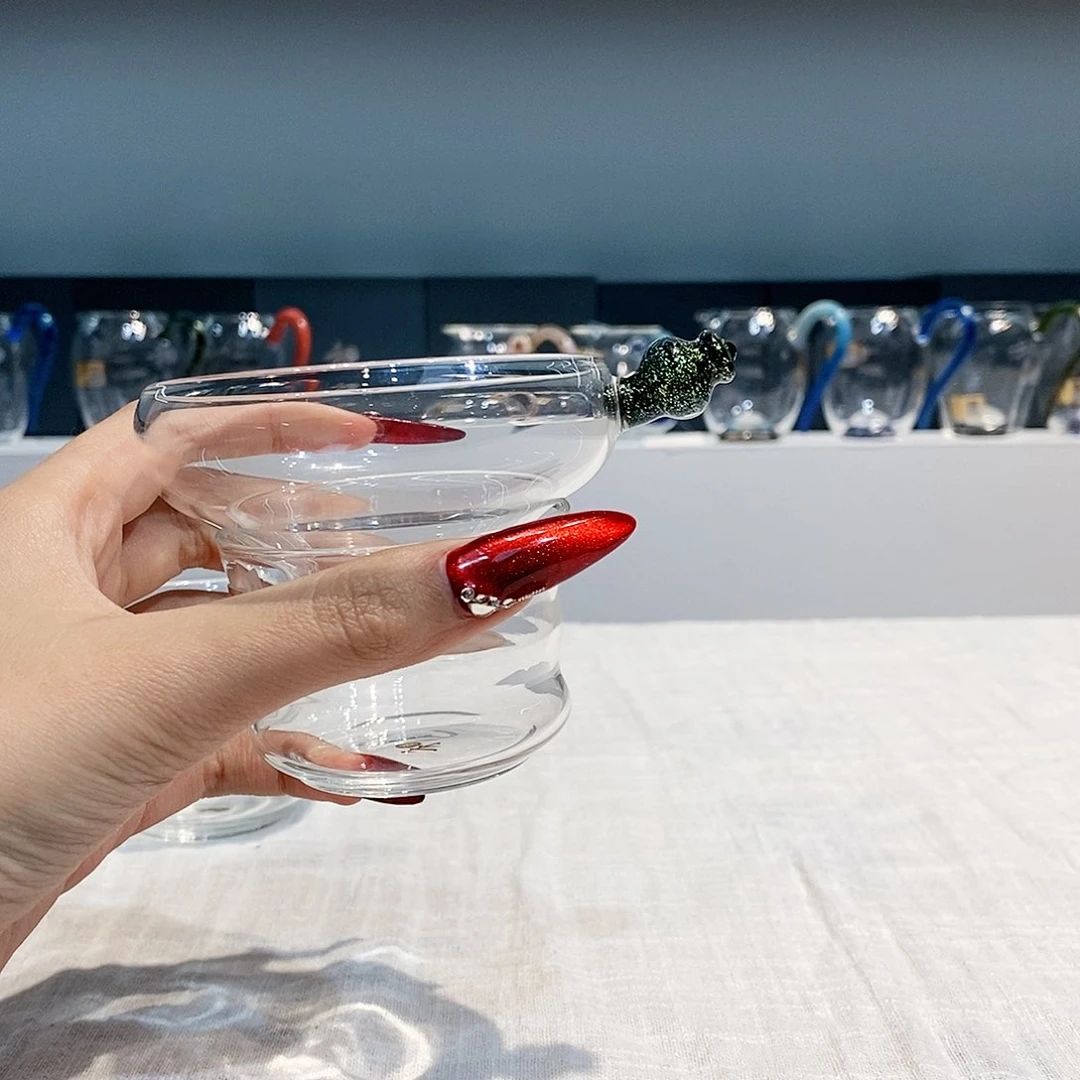 水晶玻璃吸管款，