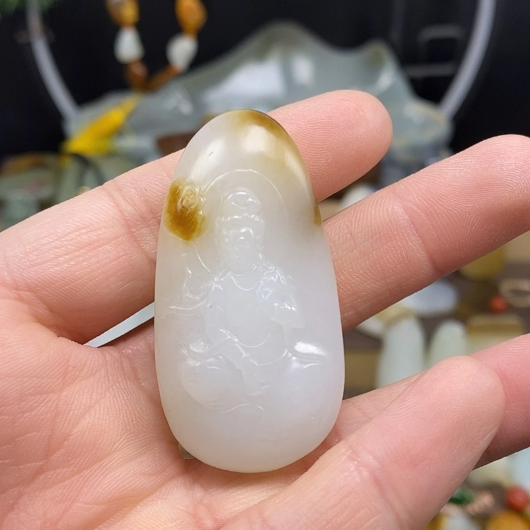 和田玉颈饰未镶嵌35