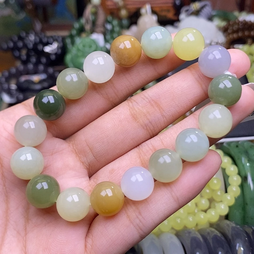 手链未镶嵌和田玉糖果多宝手串12mm