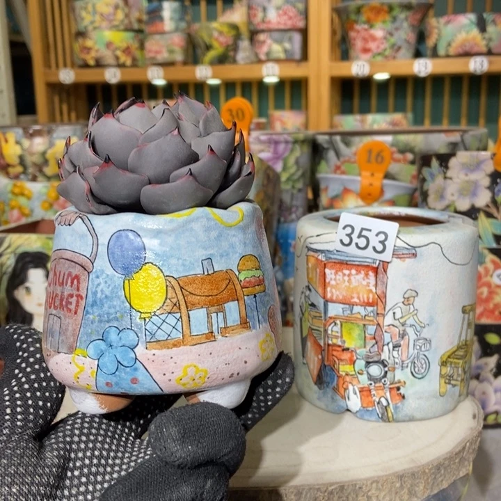 红陶景德镇艺术手绘作品