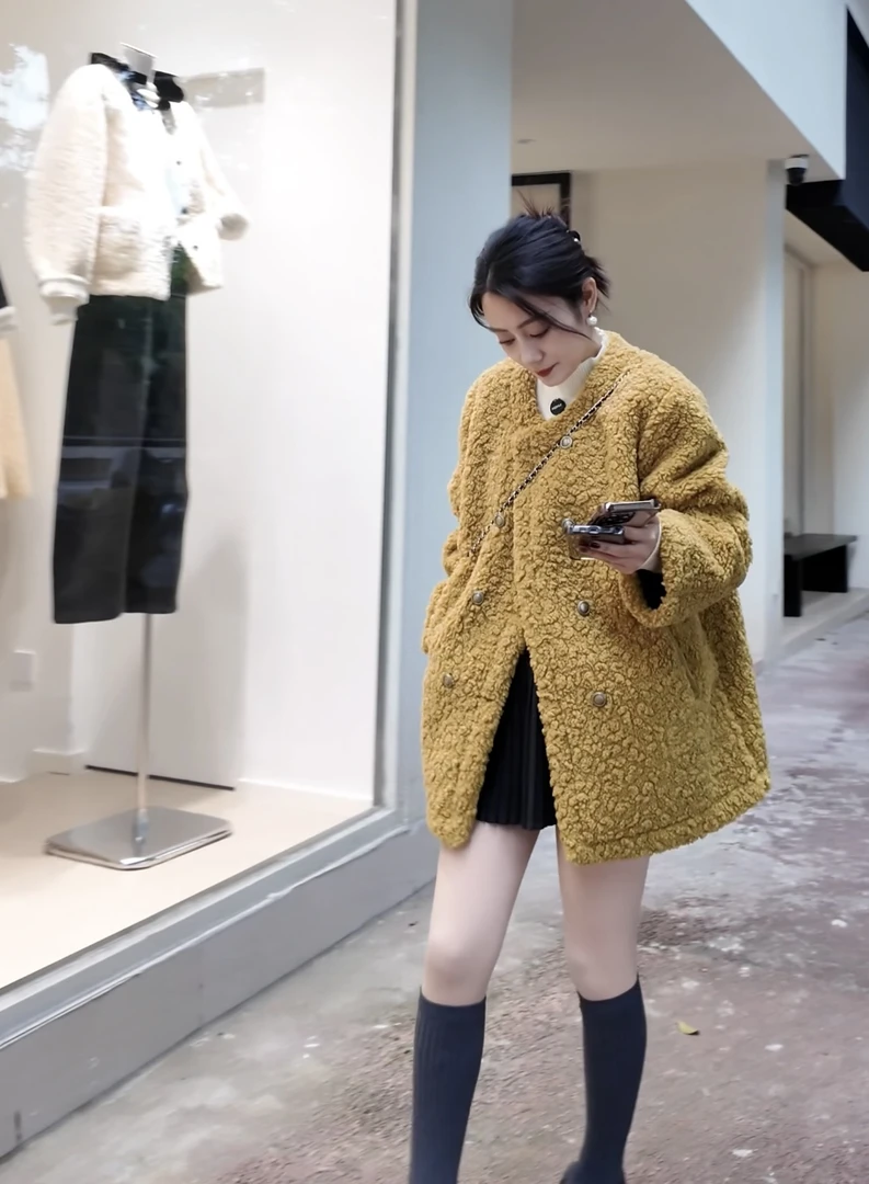 高级感外套上衣韩版宽松显瘦百搭时尚气质外套冬季新款高级感外套