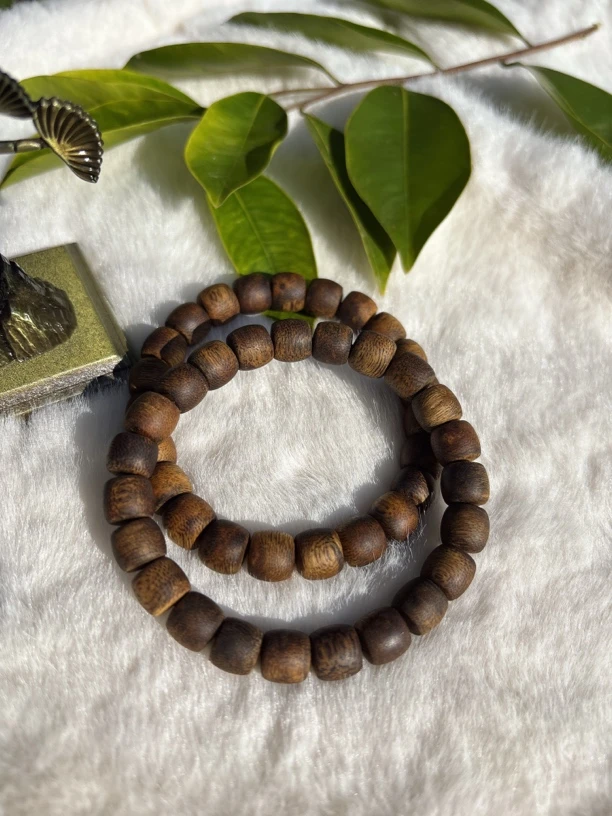 奇楠沉香09鼓珠单圈沉水12克➕多样性发一