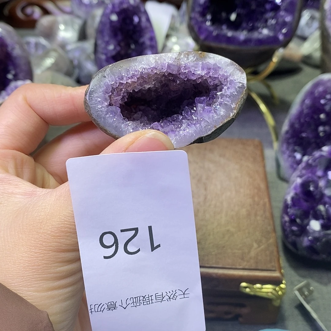 小***星紫晶珠宝半成品未镶嵌