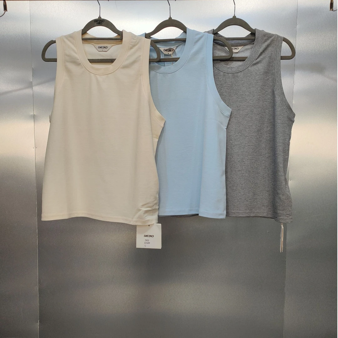 D02-22409-DAT夏季纯色时尚百搭舒适运动背心（女款）