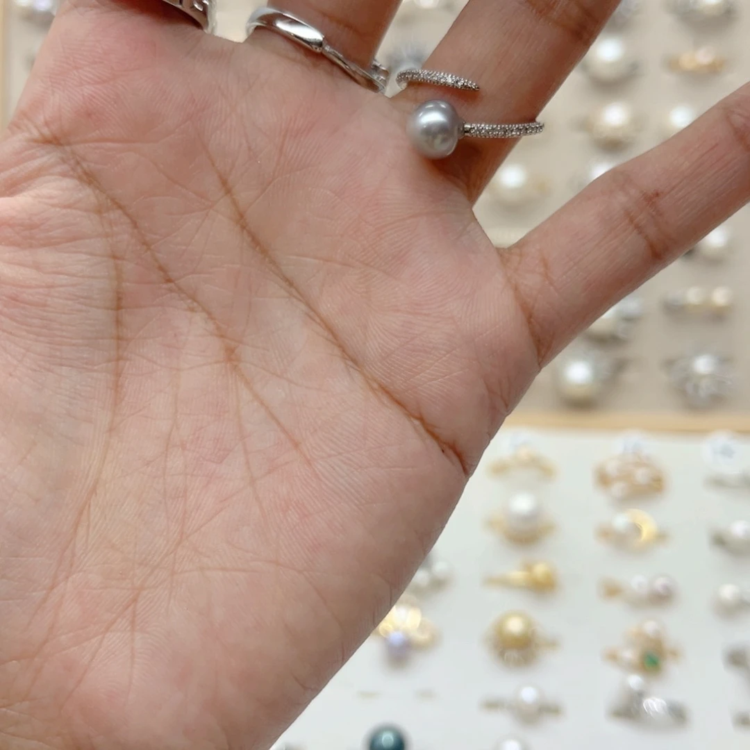L***7戒指合金淡水珍珠