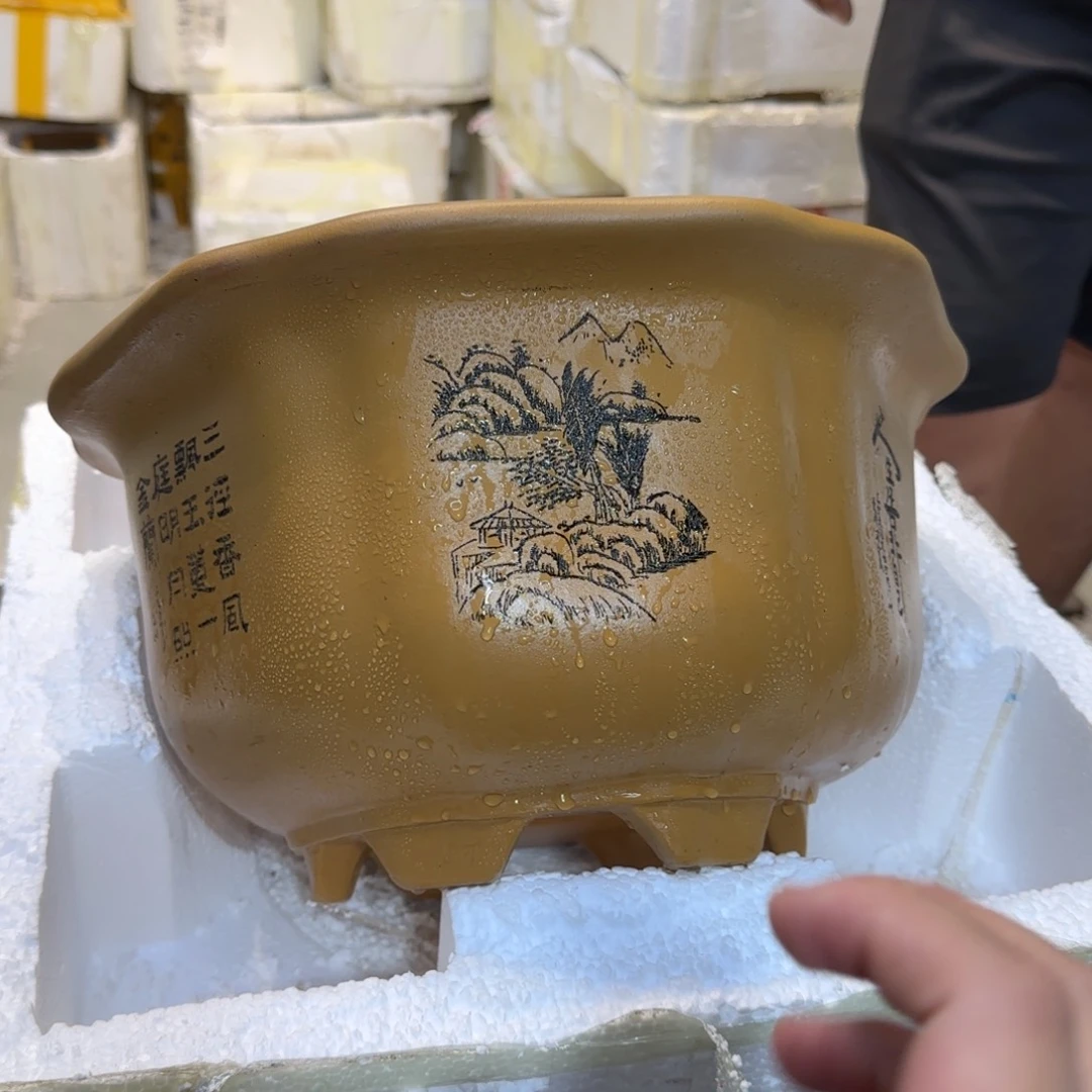 紫砂花盆口径27.15口径