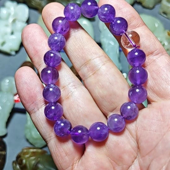 颈饰银S925镶嵌紫晶自*