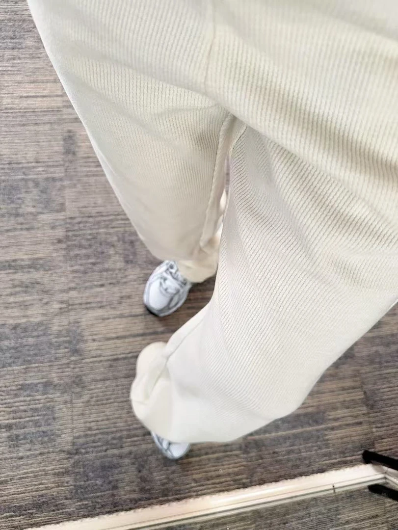休闲风直筒裤春秋阔腿裤垂感显瘦秋季拖地裤百搭高腰
