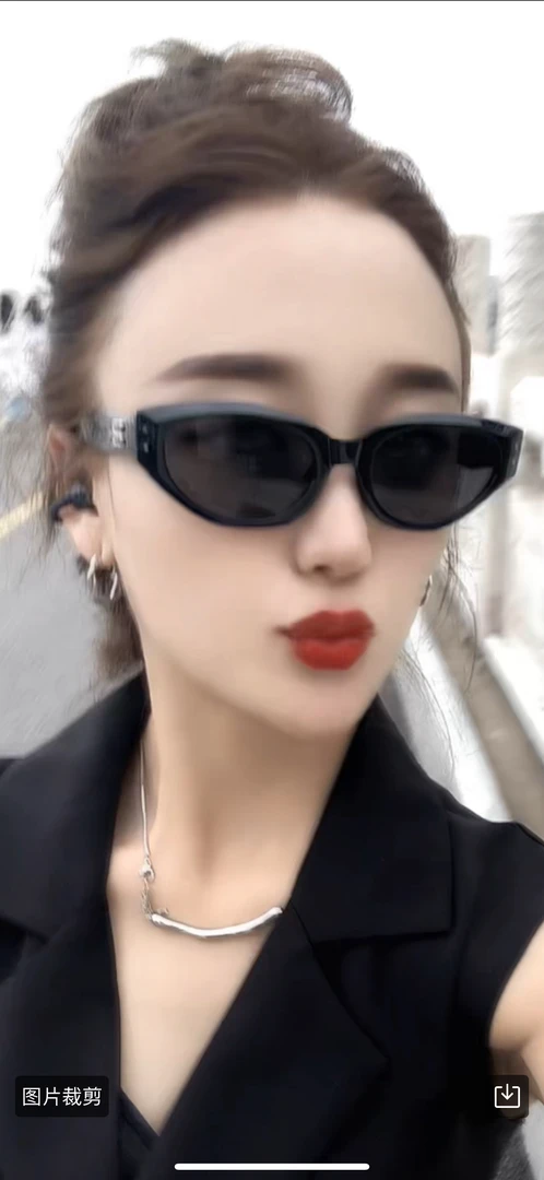 高级质感眼睛 方圆脸显瘦猫眼太阳镜 开车遮阳佳选