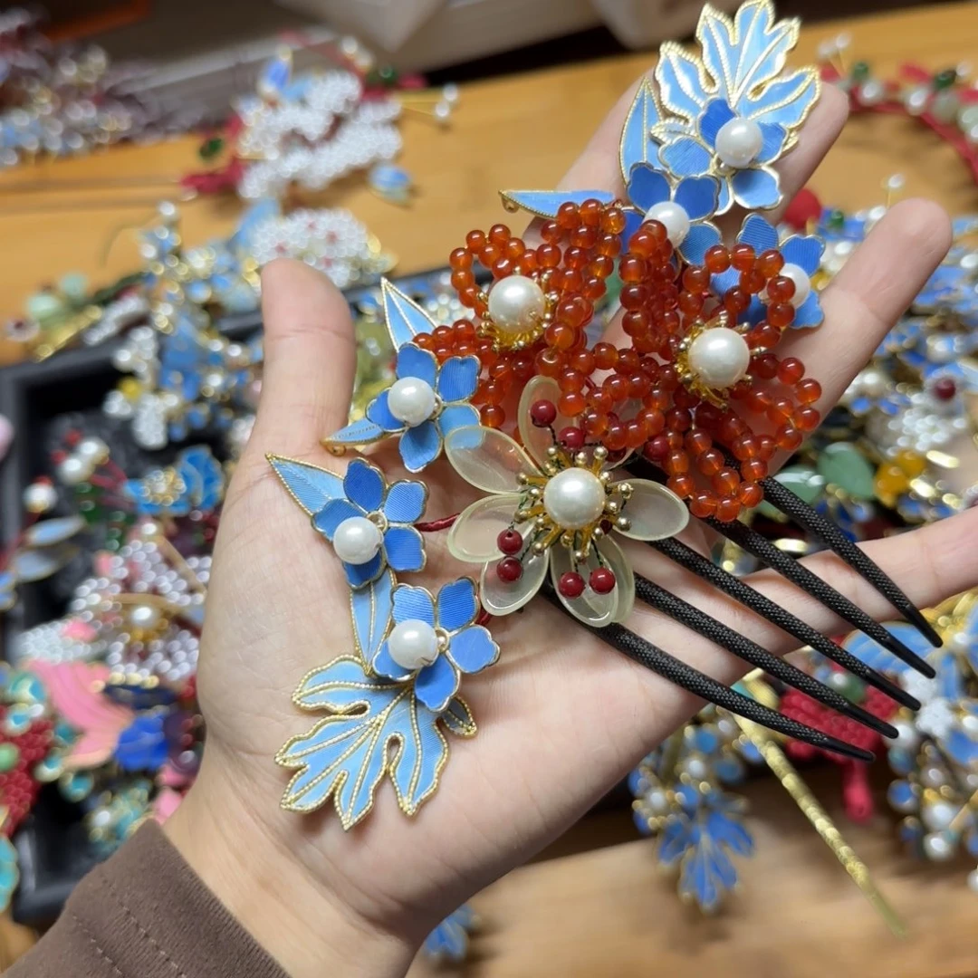 醋酸铁合金鹅毛仿点翠