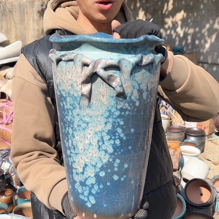 红陶蝴蝶结口径20高度34