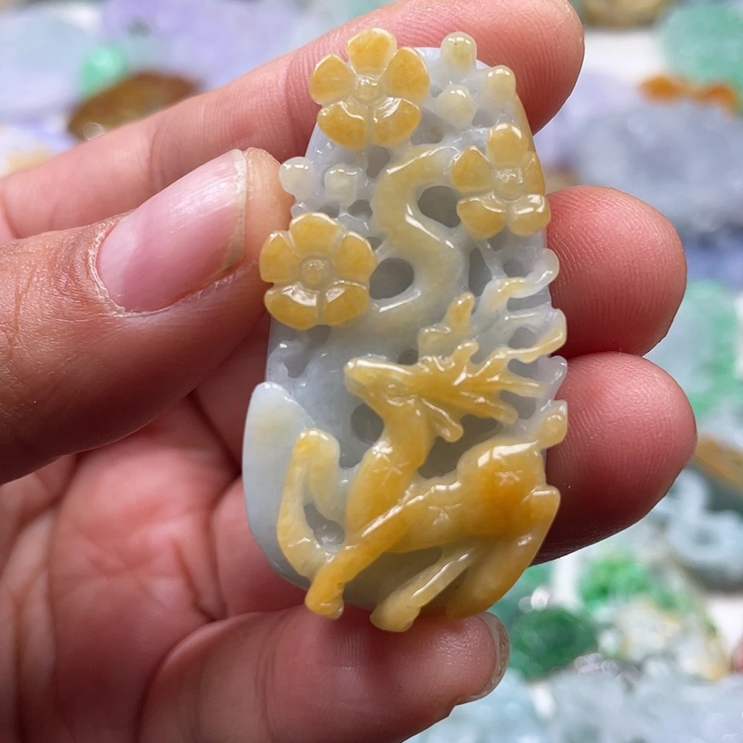 颈饰未镶嵌翡翠翡玉缘翡翠