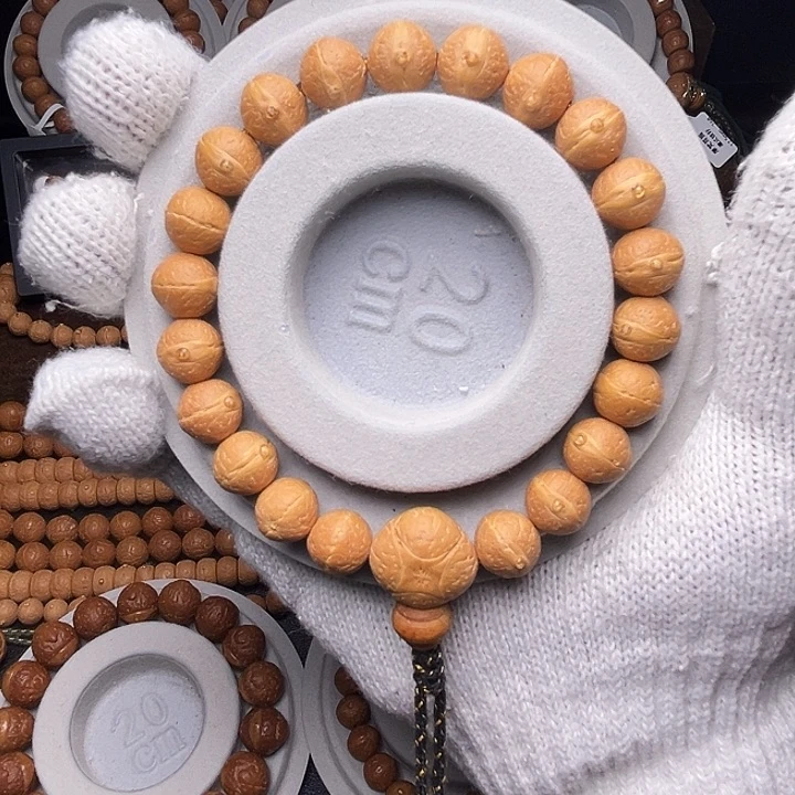 凤眼菩提手串11.5mm实心玉化皮