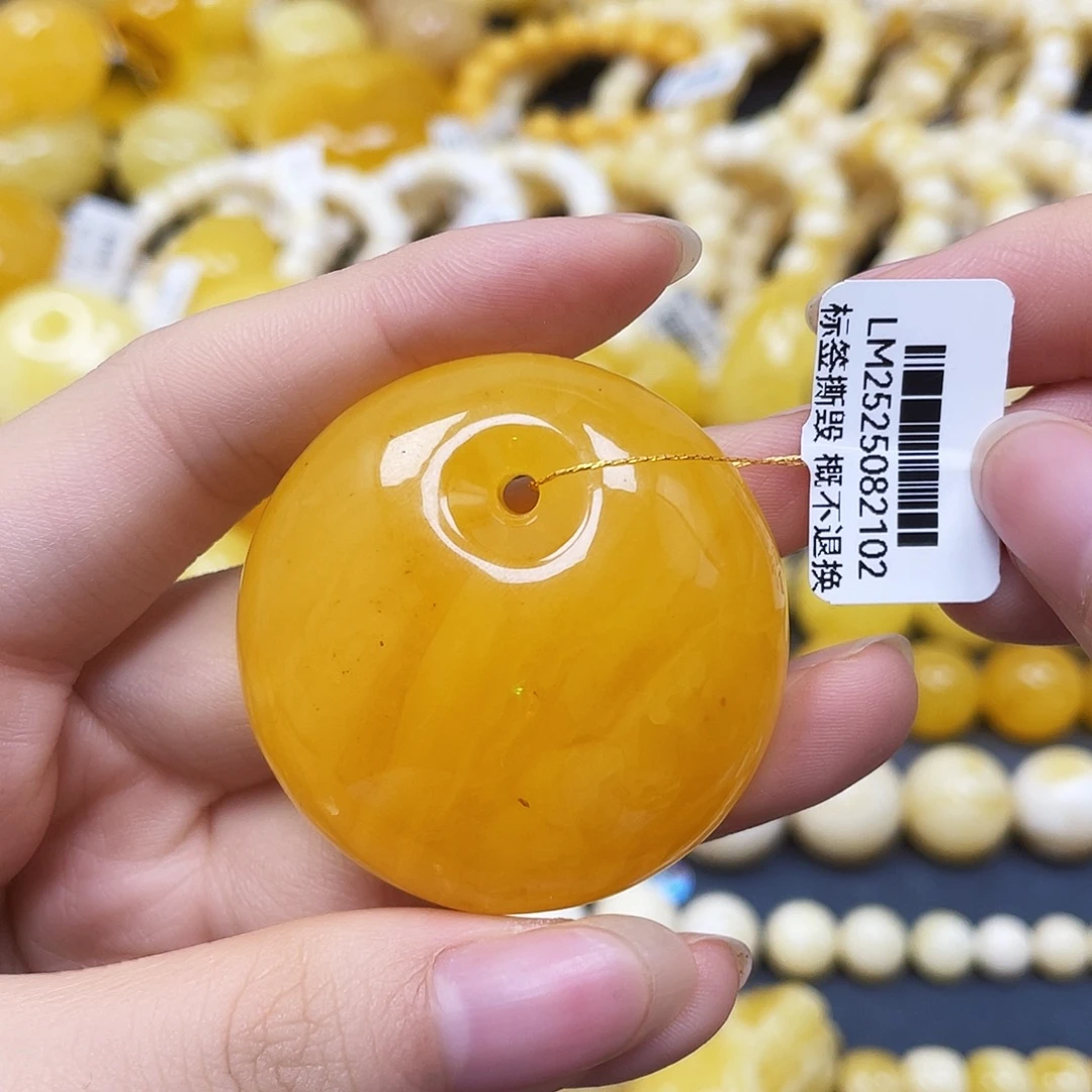 裸石蜜蜡未镶嵌公主扣43✖️15mm瑕