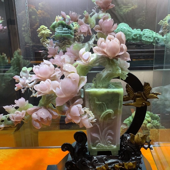 玉家居摆件玉兰富贵