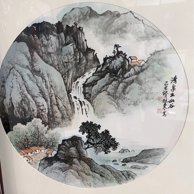【闪购商品】国画手绘国画带框72.72