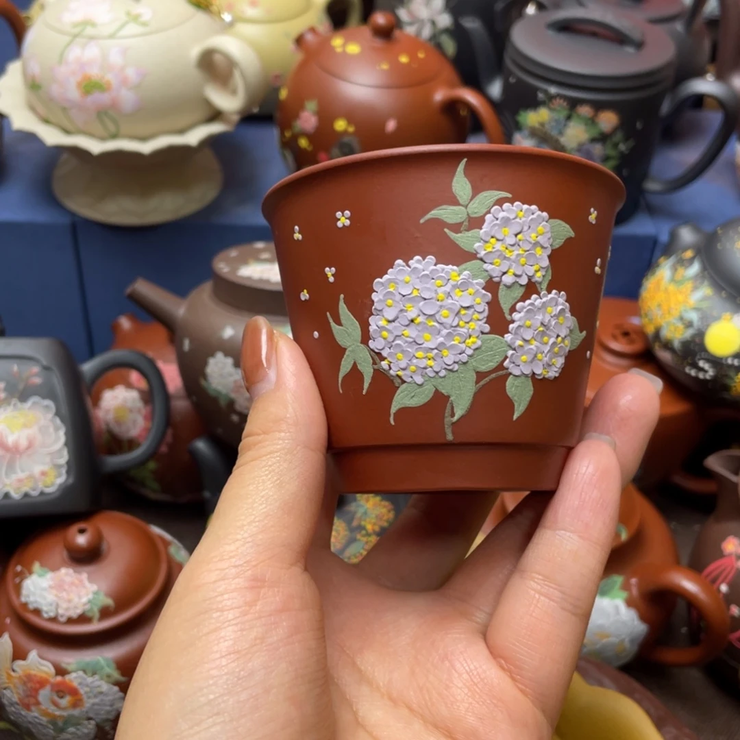 紫砂茶杯紫砂主人杯120cc