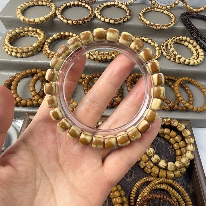 紫金鼠手串实心紫金鼠三花手串10