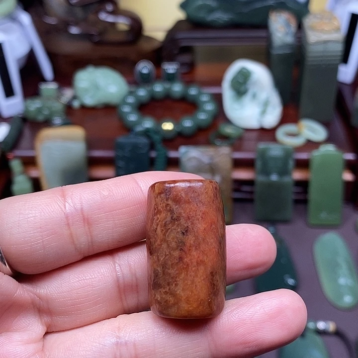 岫岩河磨玉（透闪石质玉）析木未镶嵌