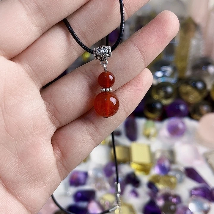 水晶未镶嵌颈饰吊坠