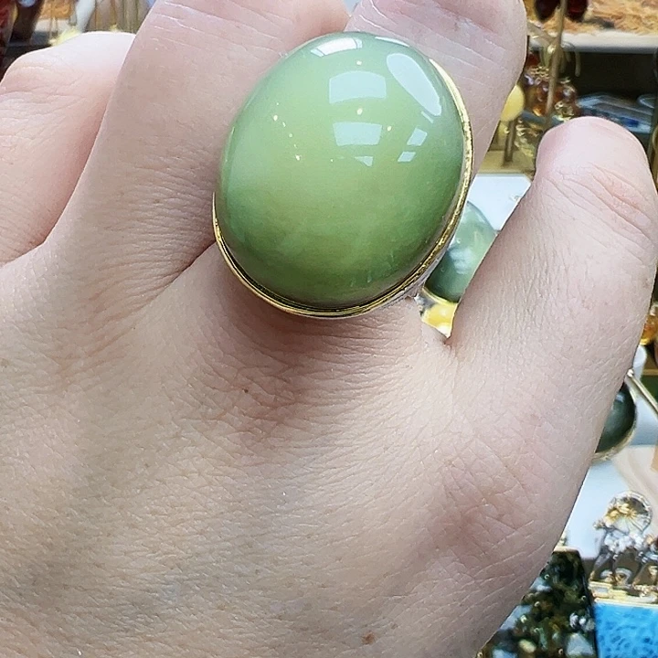 琥珀银S925镶嵌珠宝奇石