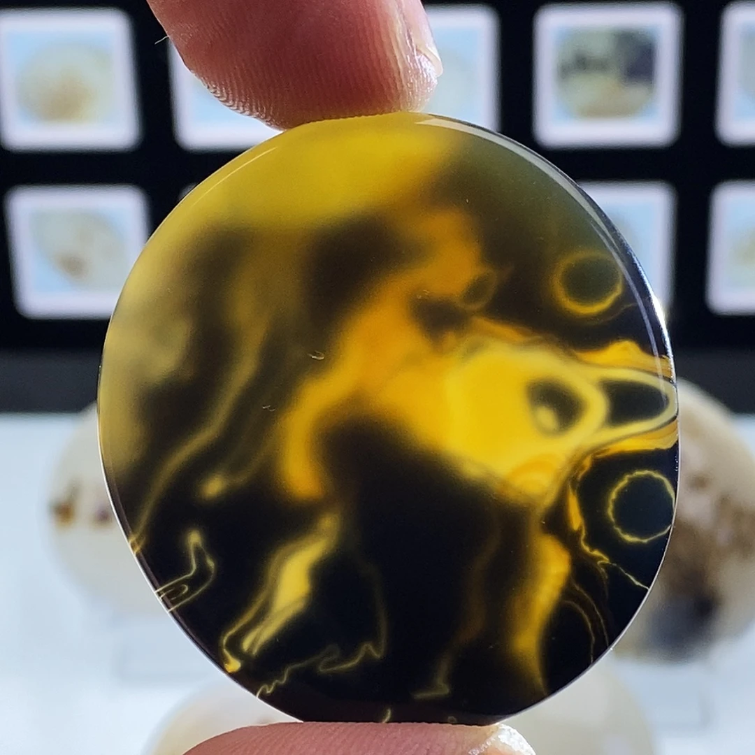 泡***石玛瑙/玉髓未镶嵌吊坠(不含链)