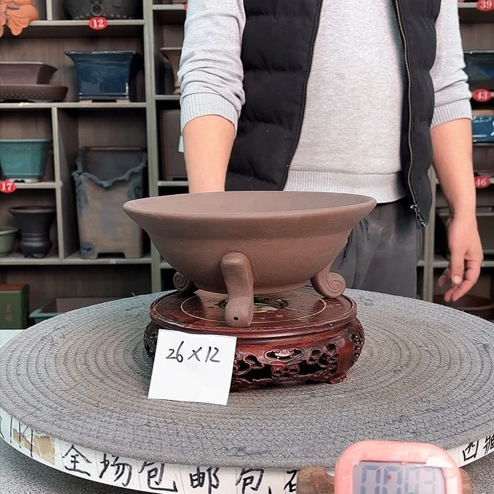 紫砂花盆紫砂的颜色很好看