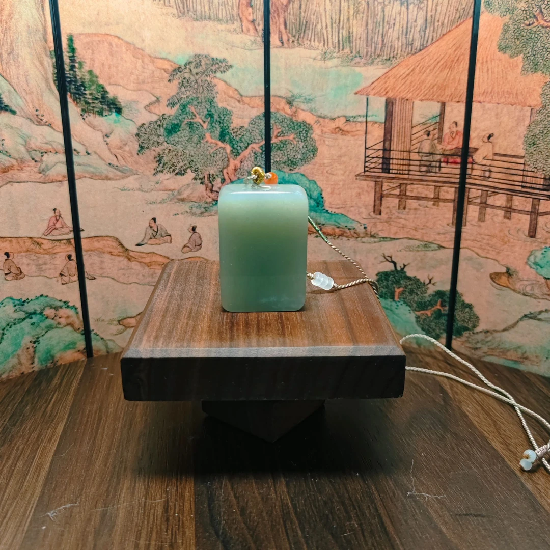 K和田玉无事牌吊坠2123