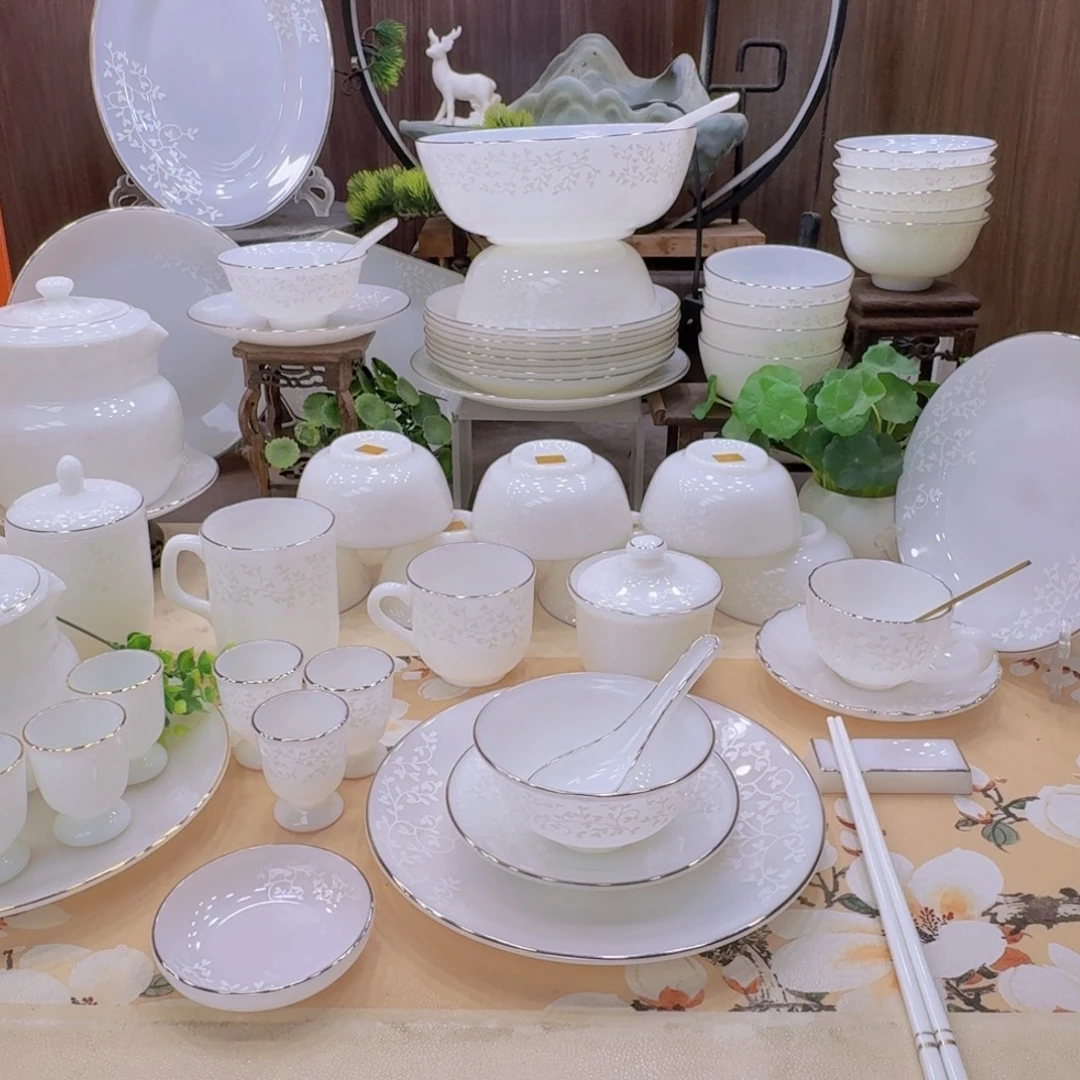 瓷暗香浮动餐具套装