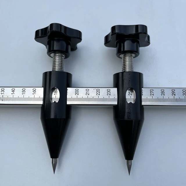 外墙分格划线尺带刻度钳工划线规硬质钨钢合金头可调节加长画规