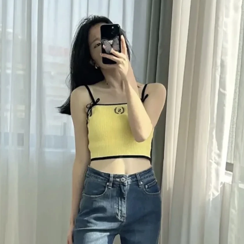 99新 SANDRO/桑德罗黛菲 aa421/SANDRO女装法式刺绣背心 棉 0码