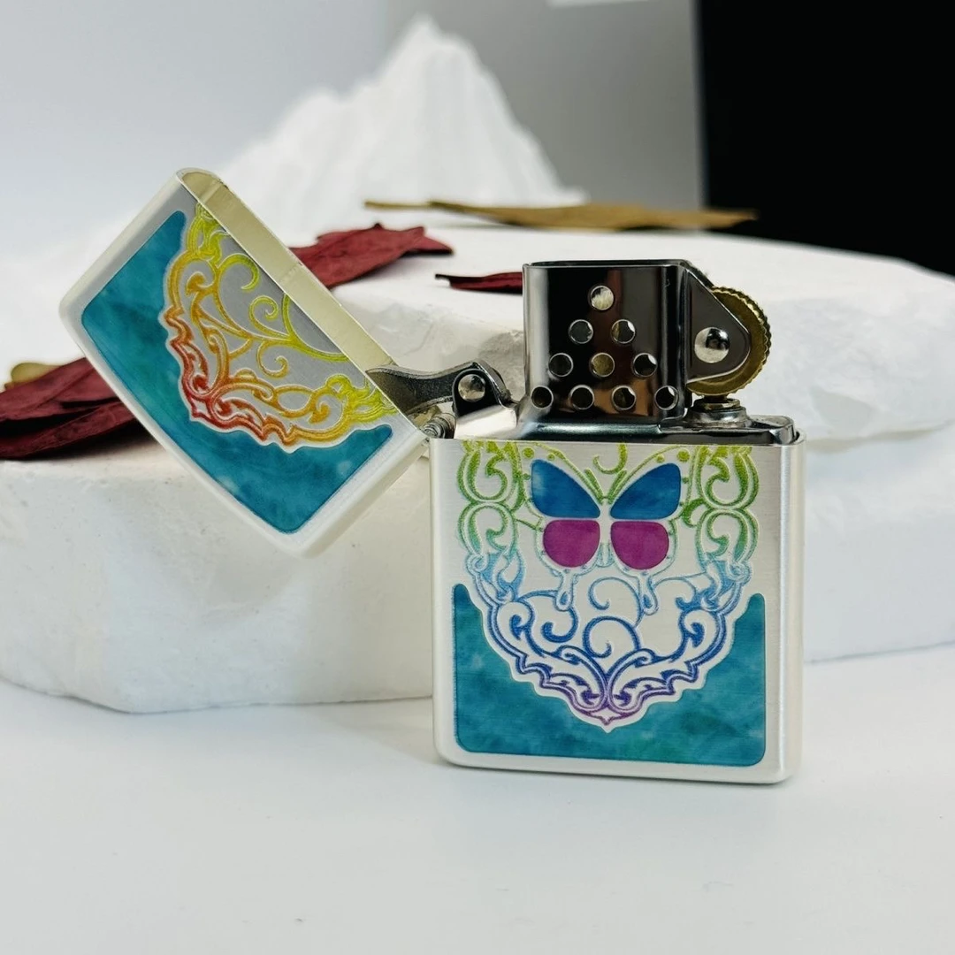 二代夜光星夜蝶语煤油打火机防风送男友老公礼物节日