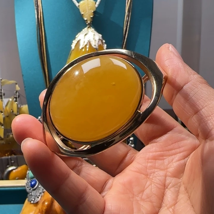 琥珀未镶嵌手链波兰设计款琥珀蜜蜡