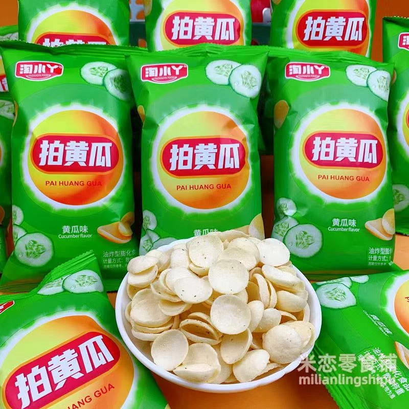 淘小丫拍黄瓜，拍番茄网红膨化宿舍休闲追剧小零食  6包