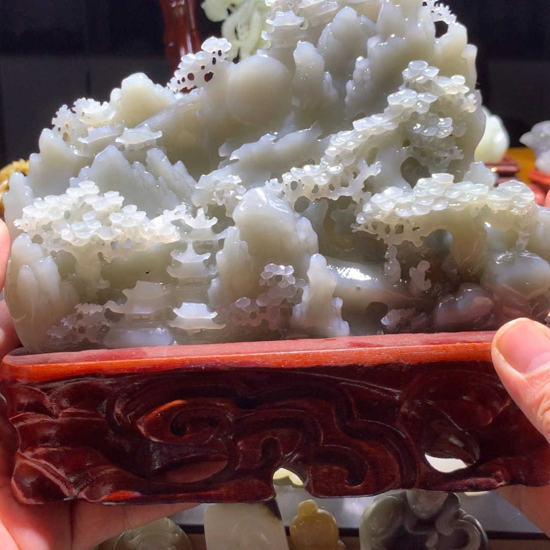 和田玉未镶嵌挂件