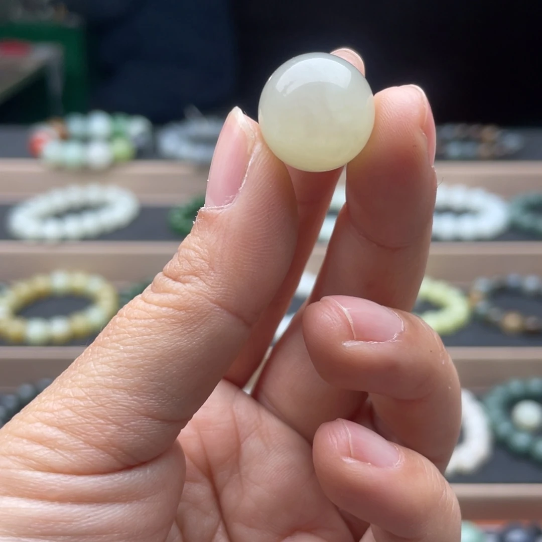 和田玉单珠16未镶嵌