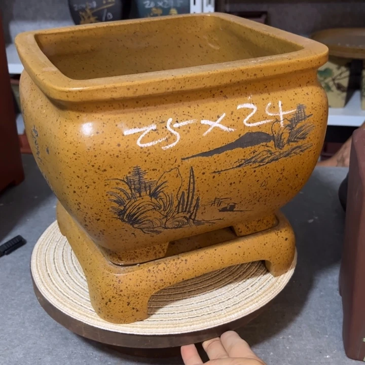 紫砂花盆紫砂花盆