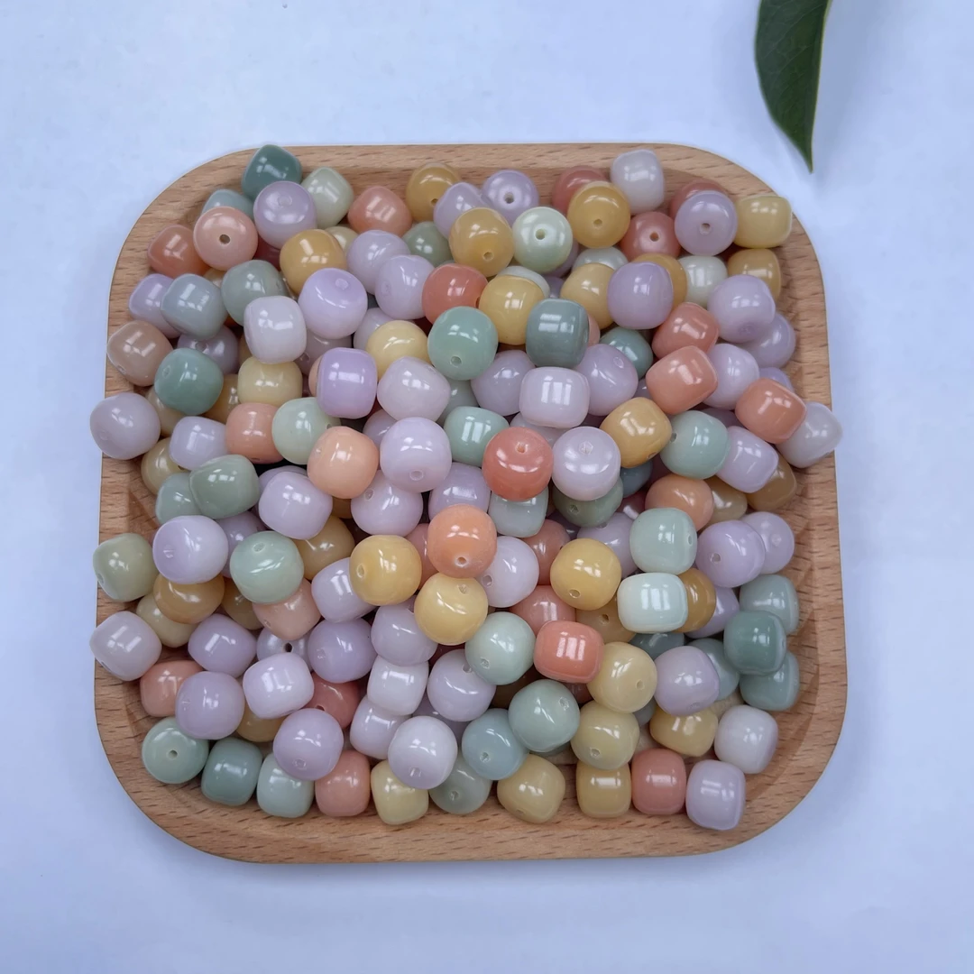菩提根粉芋多宝汉堡珠11*9mm【20颗】D2027-020