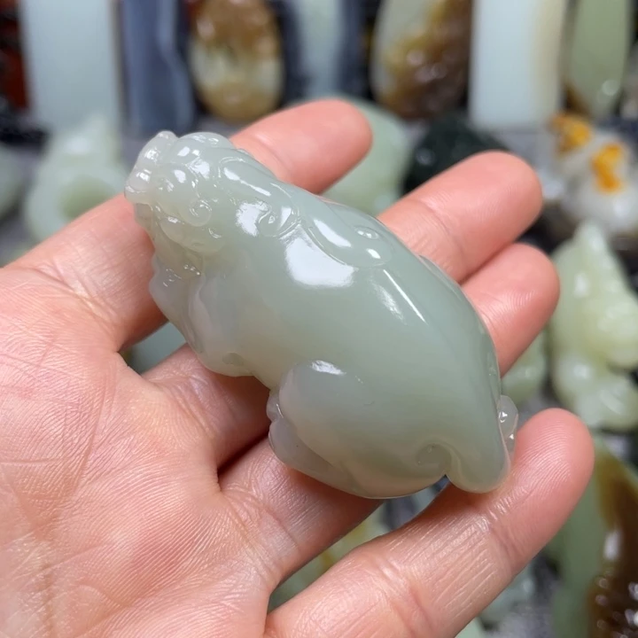 和田玉未镶嵌挂件