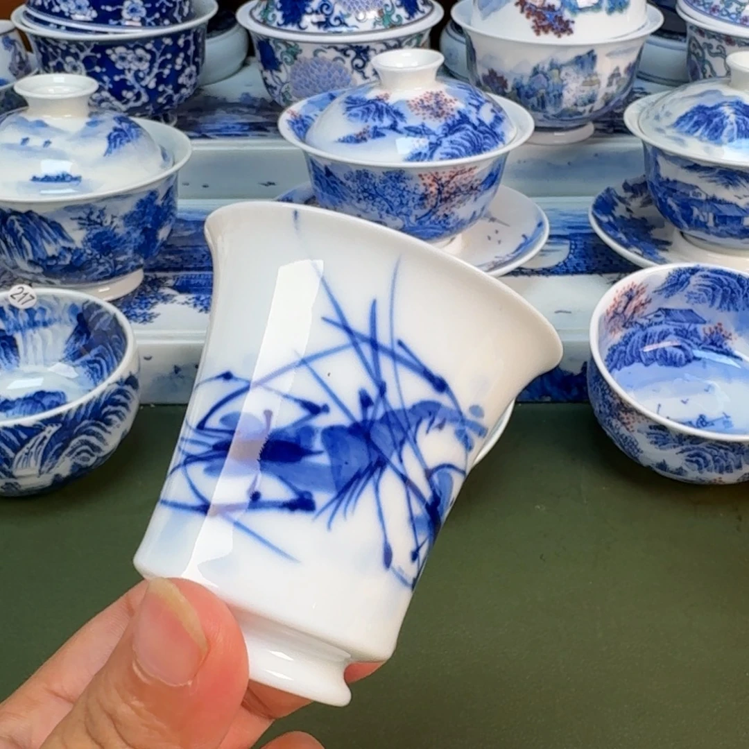 景德镇纯手绘茶具圆圆203