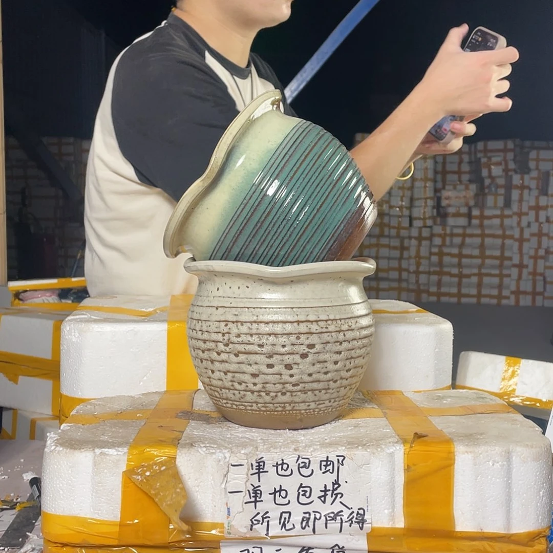 紫砂花盆宜兴紫砂粗陶花盆