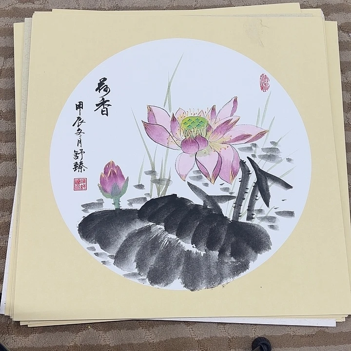 国画嘟*嘟花鸟等多种鸟类的栖息50.50