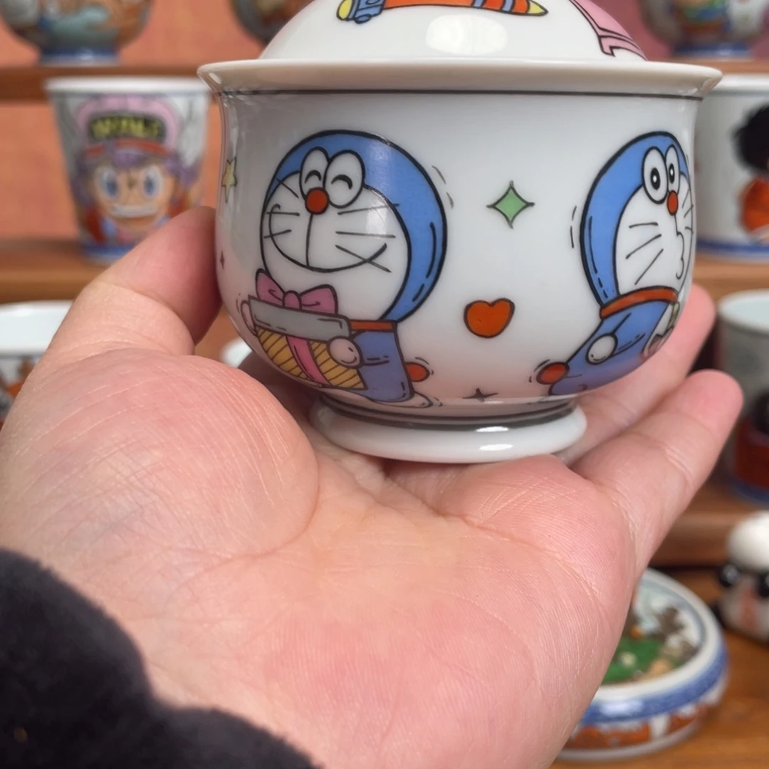 宫九陶瓷手绘盖碗