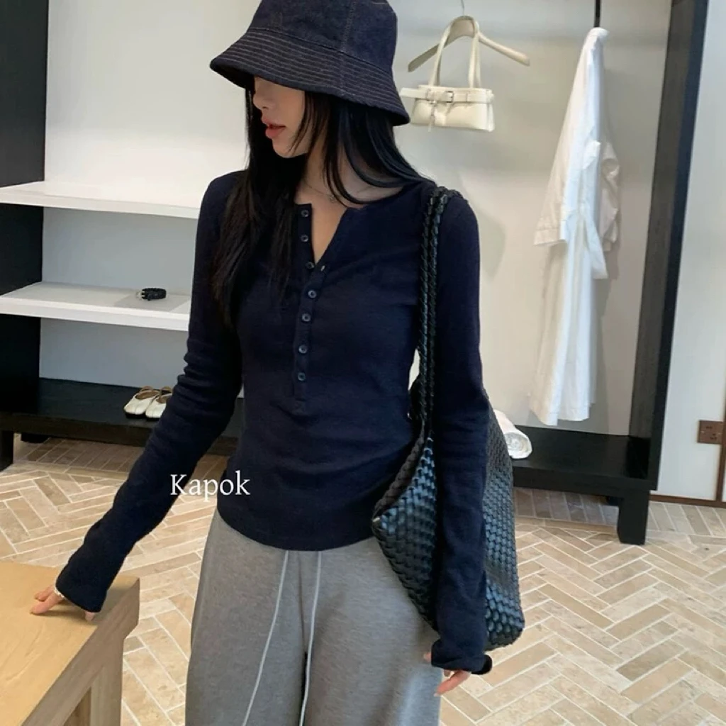 28503欧货高货修身显瘦长袖圆领打底衫百搭加绒加厚6950衣长53