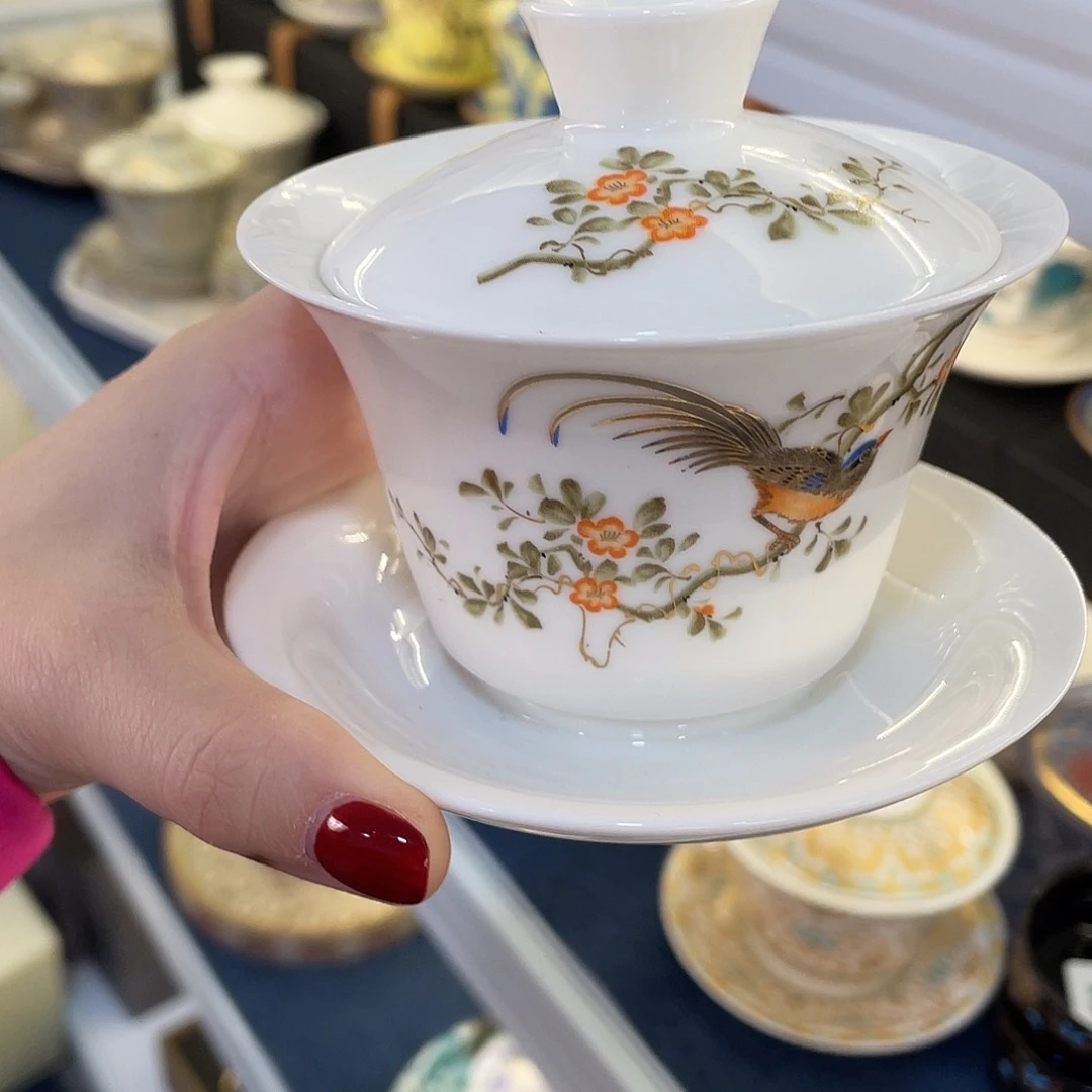 陶景德陶瓷盖碗茶具