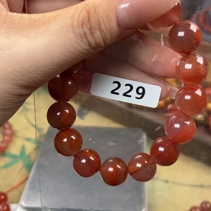 多***善未镶嵌手链南红玛瑙