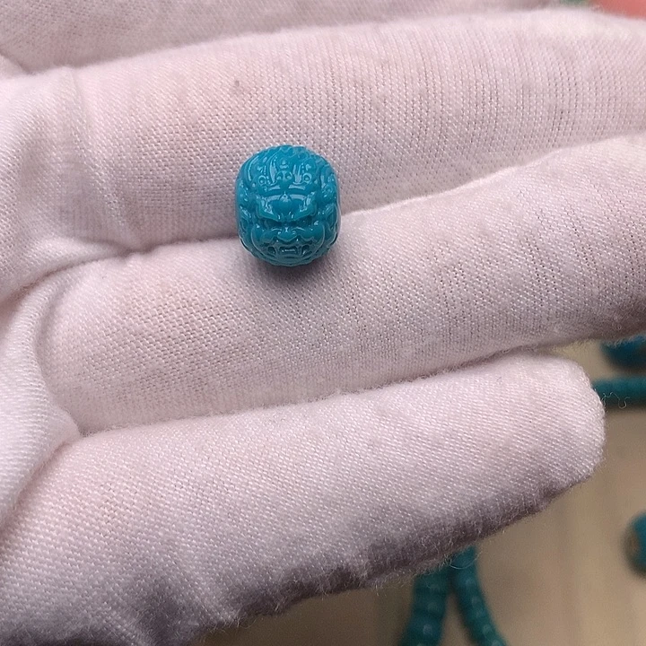 绿松石未镶嵌绿松石黑天10.3