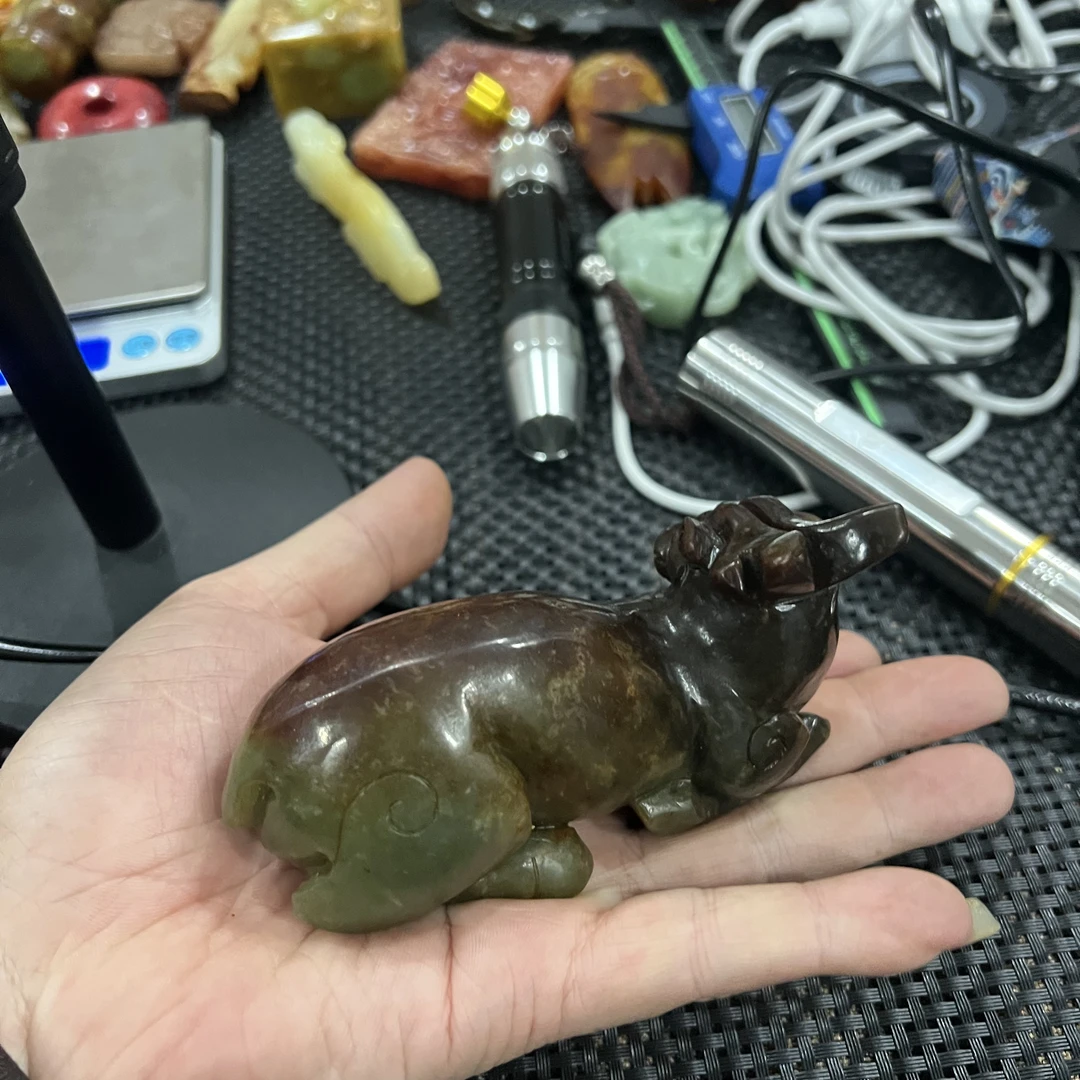 玉器挂件老鼠把件古玉老玉石雕玉石杂项物件收藏玉石玉璧摆件